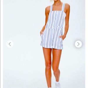NWT Forever 21 Striped Button Down Romper SZ Small